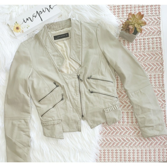 Zara Jackets & Blazers - ZARA Woman leather moto motorcycle zipper jacket